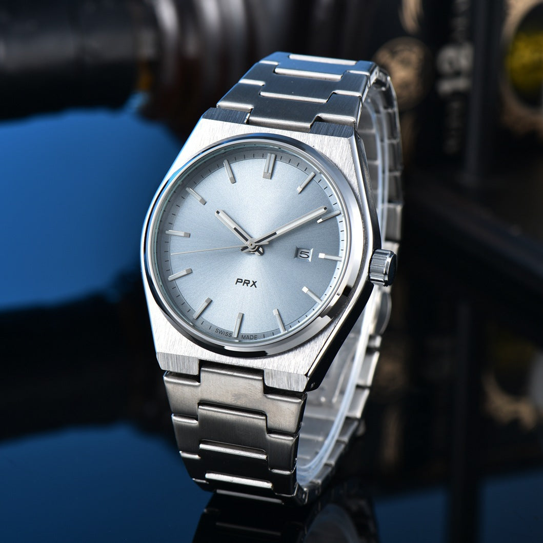 New Simple, Elegant, And Stylish Quartz Mens Watch With Steel Band