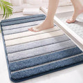 Striped Absorbent Bathroom Floor Mat