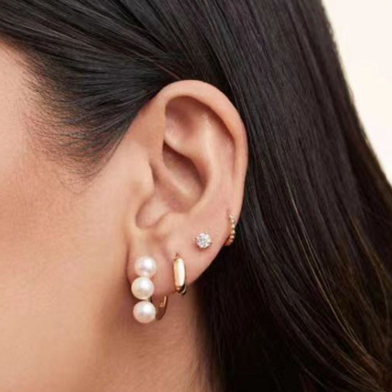 Women's Fashion Fresh Water Pearl Earrings