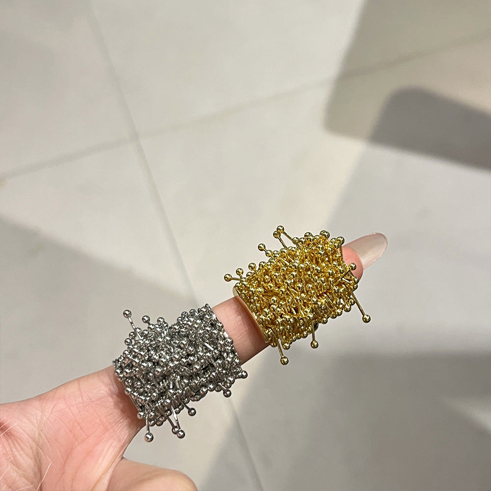 Heavy Industry Niche Design Firework Tassel Ring For Women, Light Luxury High-End Fashion Finger Ring, Personalized Index Finger Ring