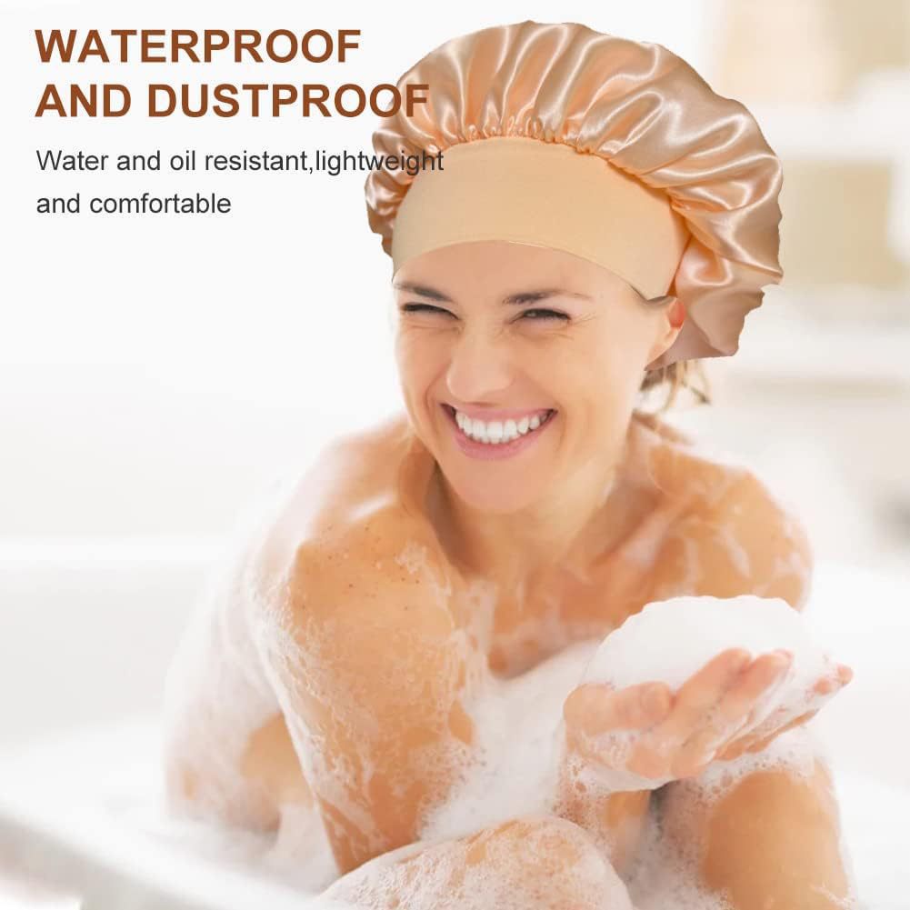 Wide-brimmed, high-elasticity headscarf/beauty cap