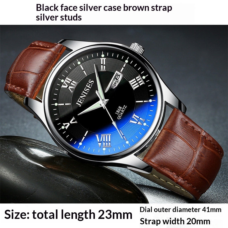 Men's Watch Student Watch Sports Watch Quartz Ultra-thin Waterproof Trendy Luminous Display
