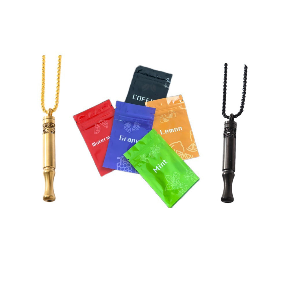 Patterned Meditation Breathing Apparatus Necklace