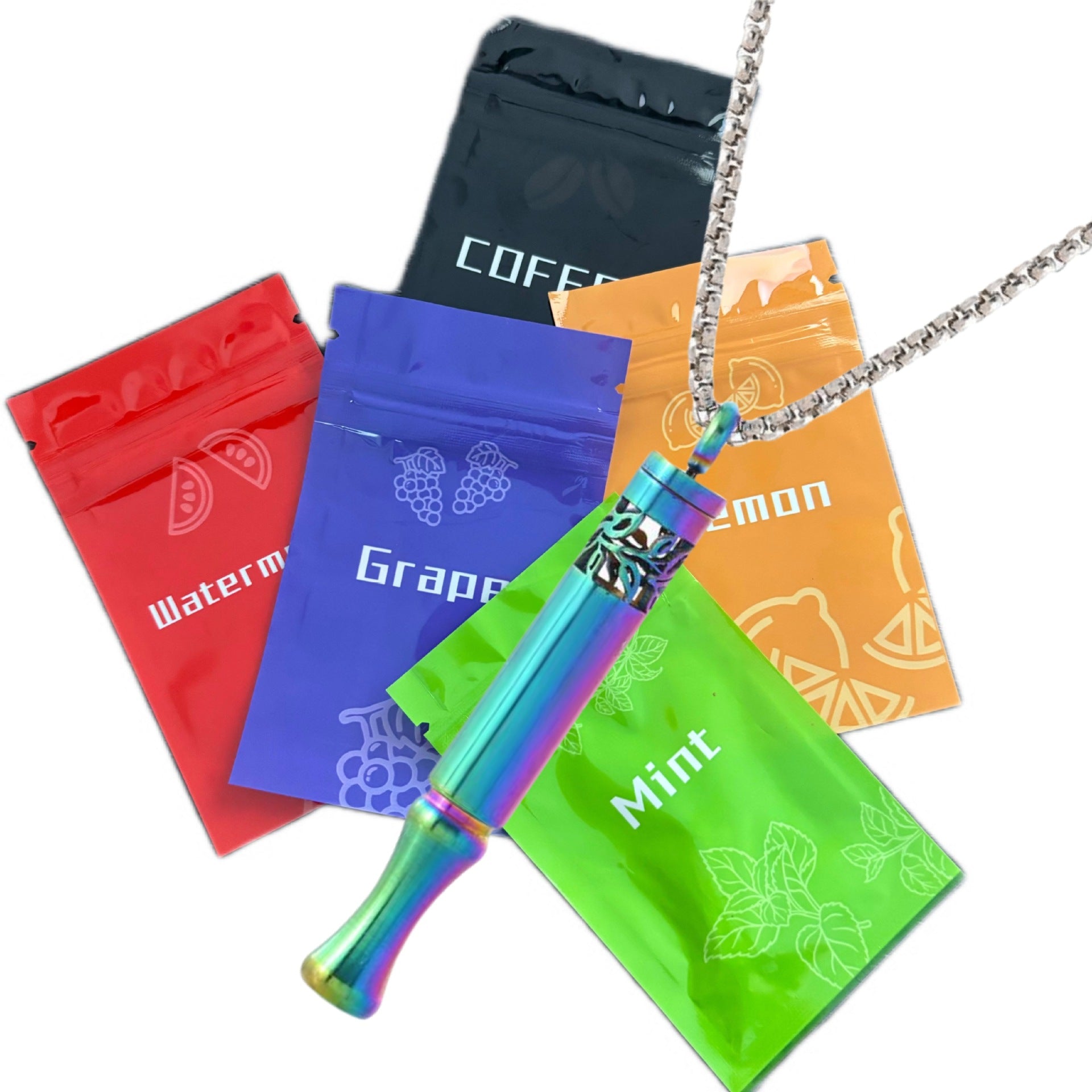 Patterned Meditation Breathing Apparatus Necklace