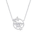 925 Sterling Silver Bow Necklace Accessory