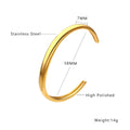 Stainless Steel Open-enamel Epoxy Snap Bracelet