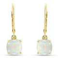 Womens Opal Square Mini Opal Earrings