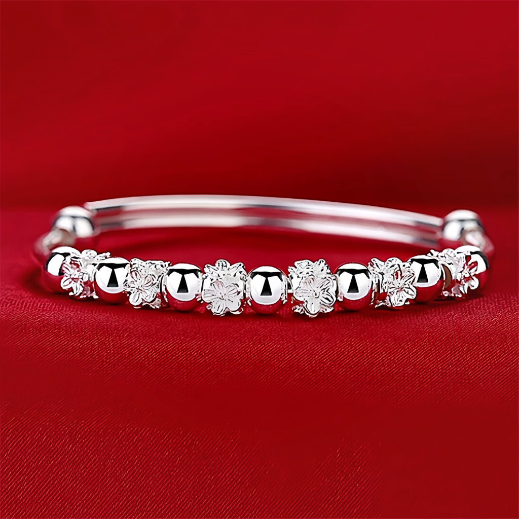 Push-pull Opening Happiness Blooming Plum Blossom Bracelet Internet-famous