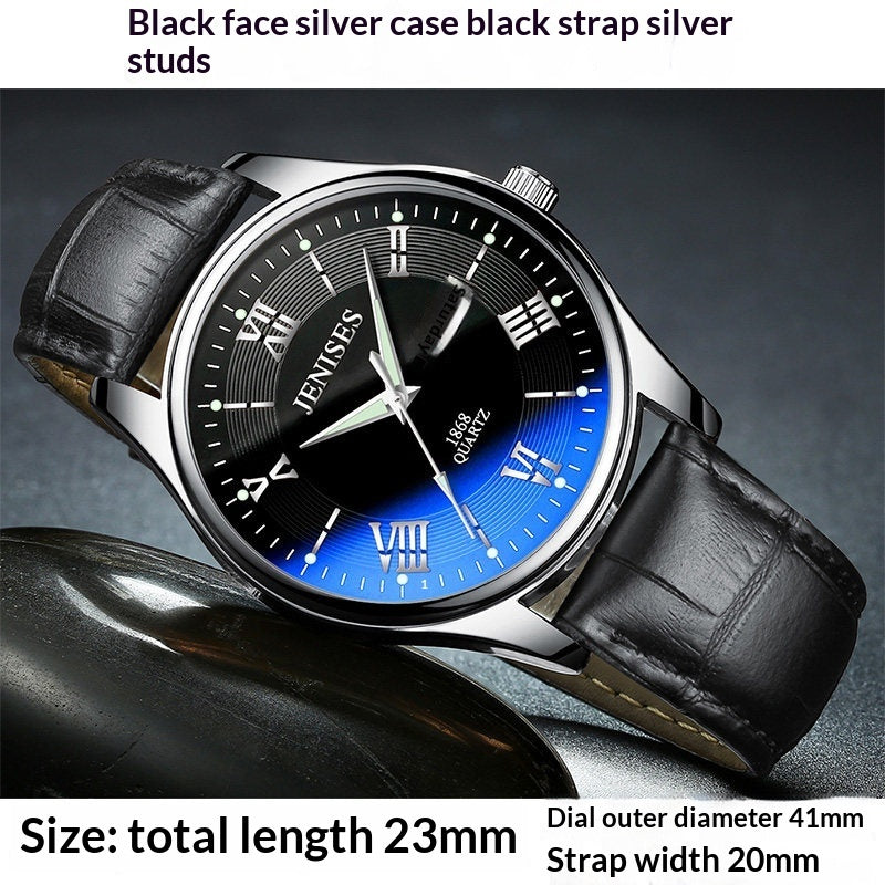 Men's Watch Student Watch Sports Watch Quartz Ultra-thin Waterproof Trendy Luminous Display