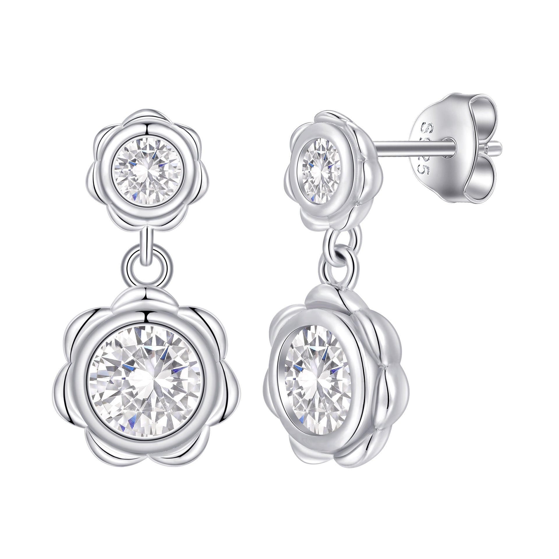 High-End 925 Sterling Silver Tassel Earrings