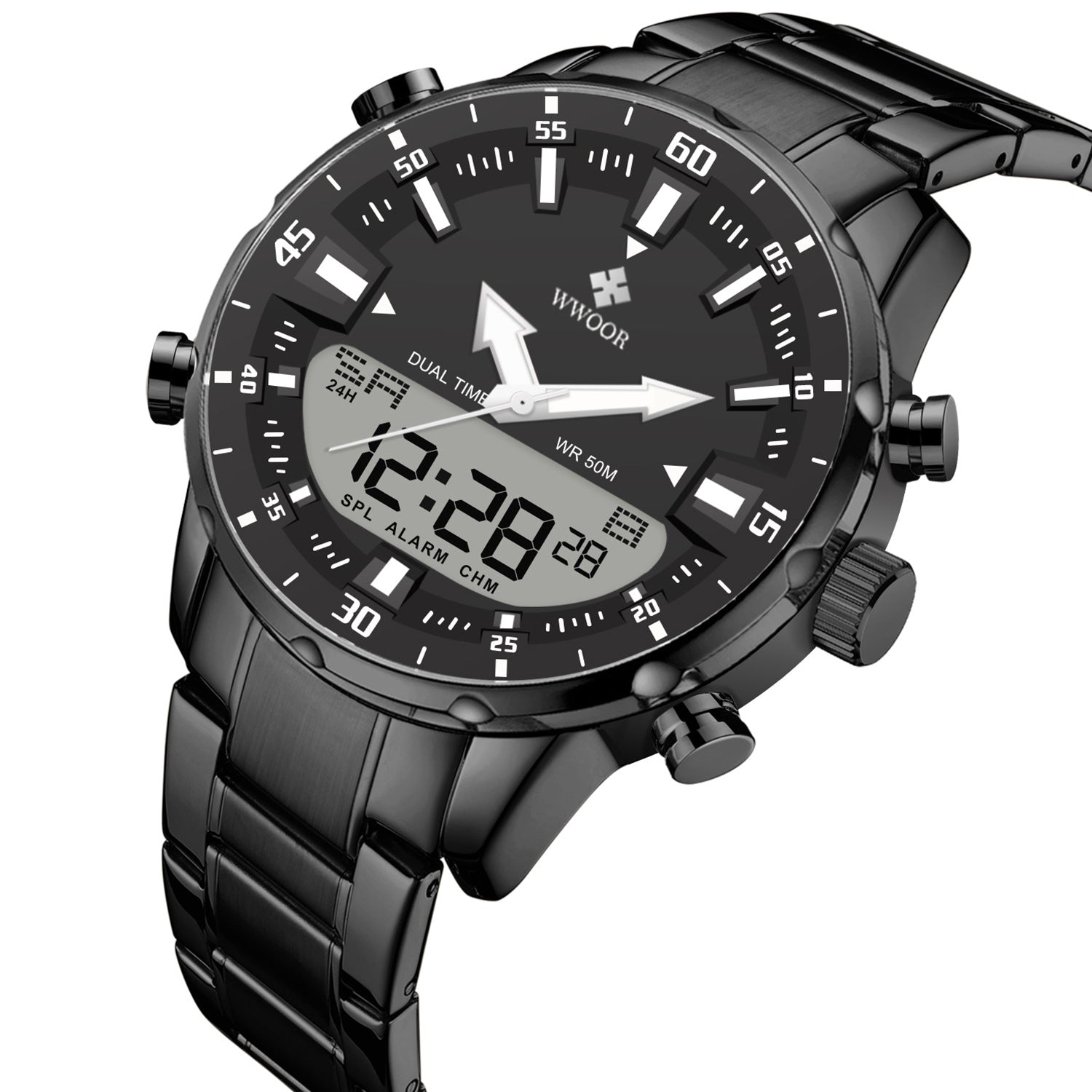 Steel Band Cool And Stylish Luminous Mens Watch