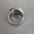 All Seeing Eye Ring Men's 316L Stainless Steel AG Masonic Rings Heavy Metal Freemason Biker Jewelry Dropshipping Store