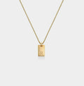 Willow Tag Initial Necklace 18K Gold Plated Custom