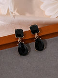 Chic Shimmering Rhinestone Drop Earring Sluxury-lite And Versatile