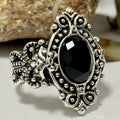 European And American-style Vintage Silver-plated Ring