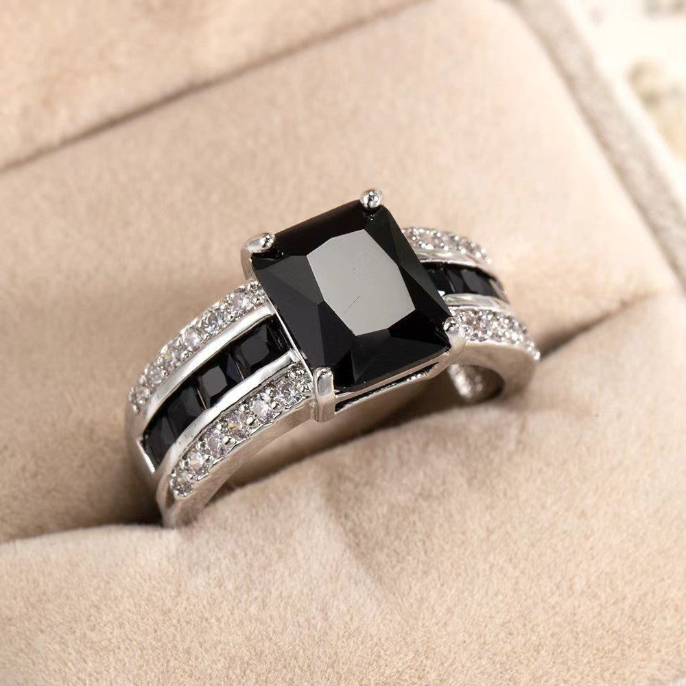 Retro Simple Blue Fashion Ring For Women