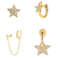 Starry Sky Cloud Light Luxury Earrings High-End