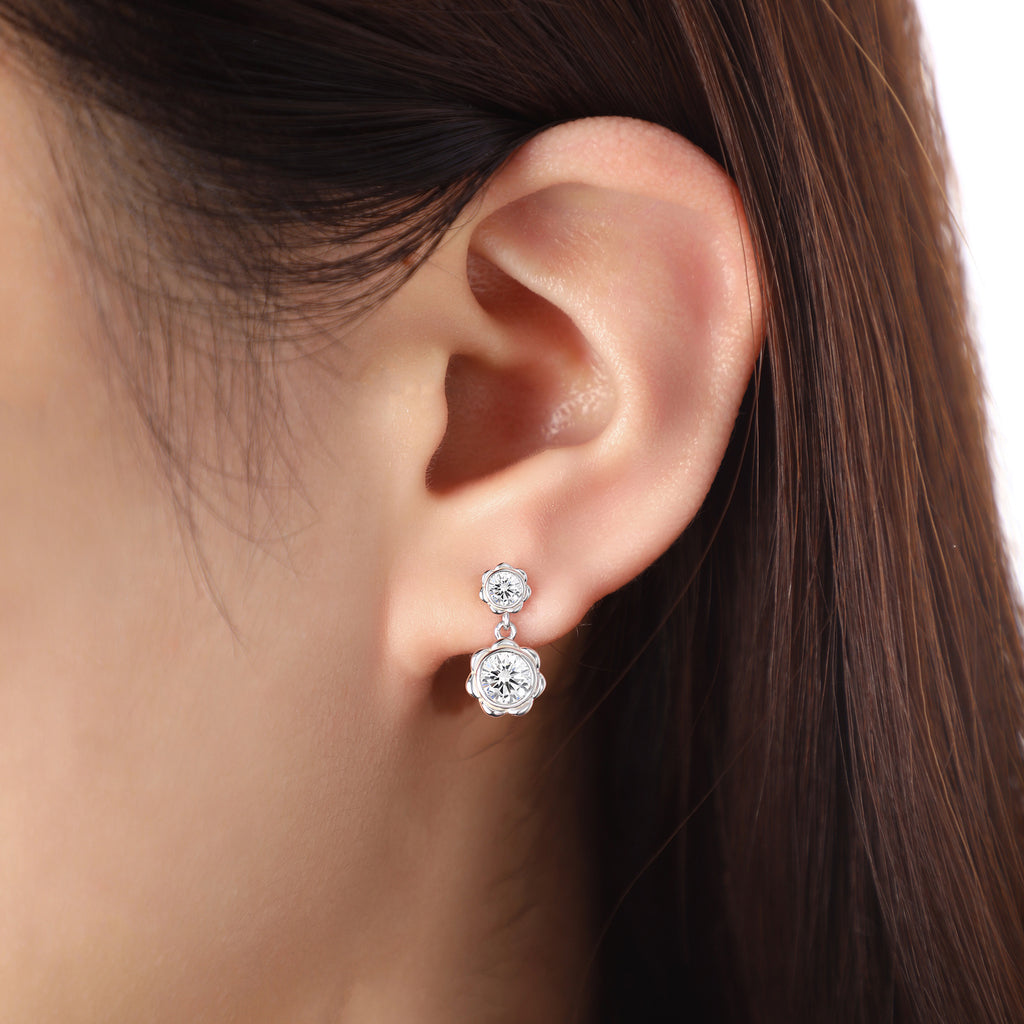 High-End 925 Sterling Silver Tassel Earrings