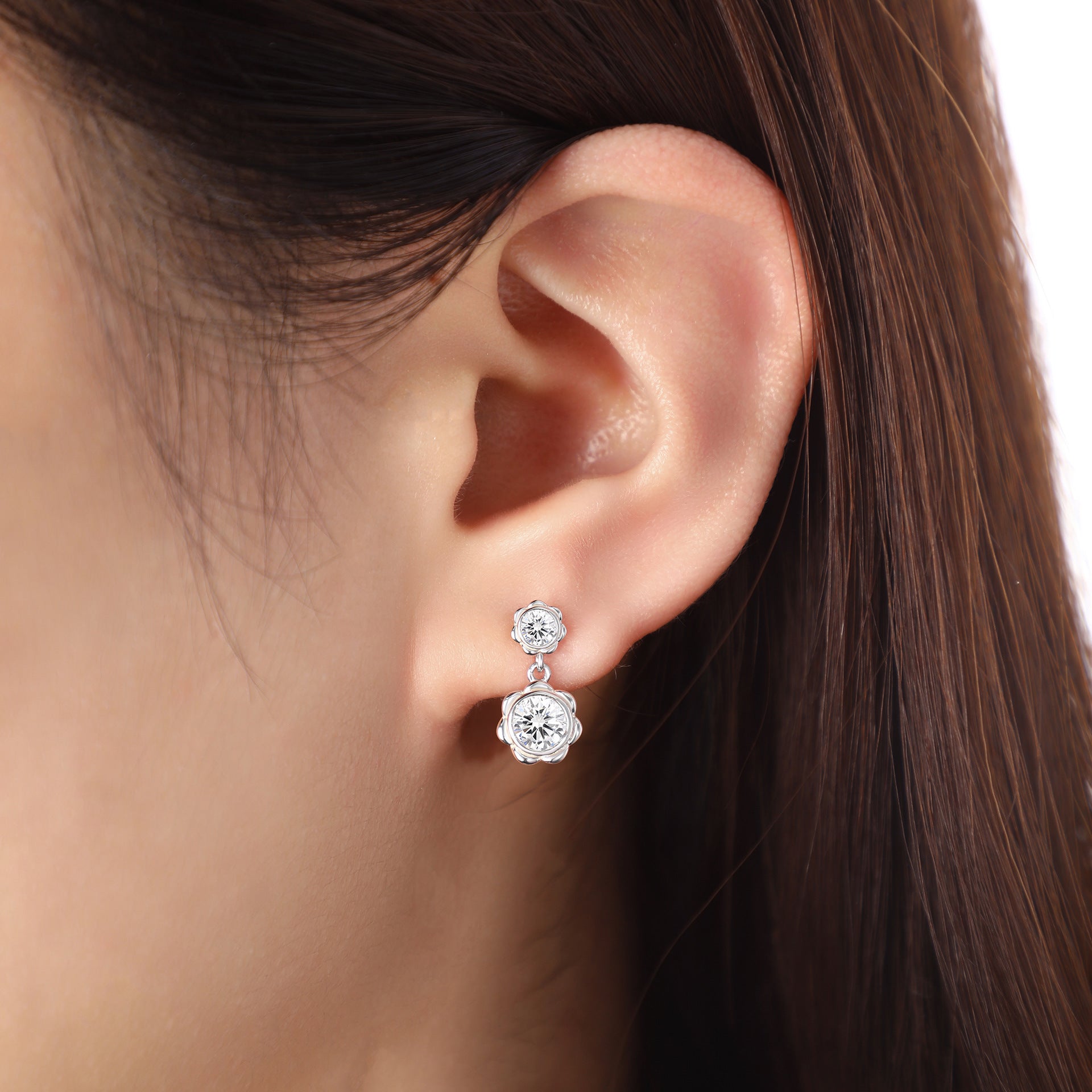 High-End 925 Sterling Silver Tassel Earrings