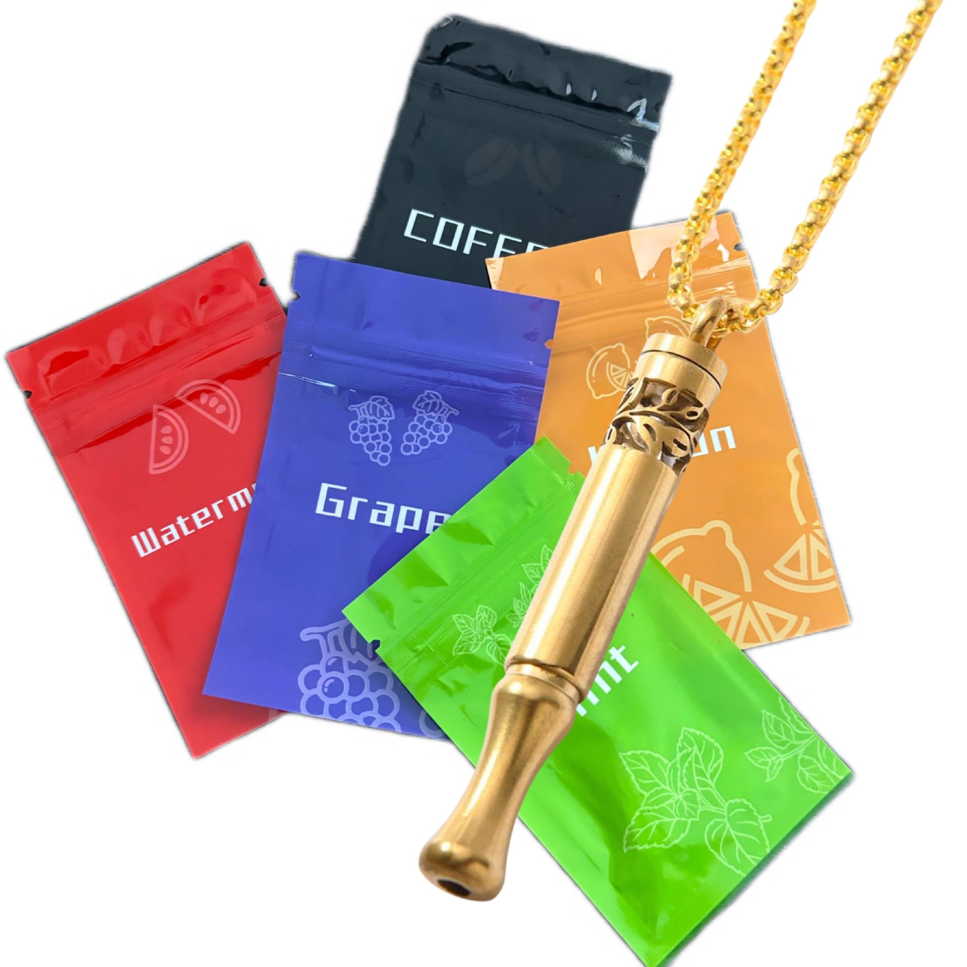 Patterned Meditation Breathing Apparatus Necklace