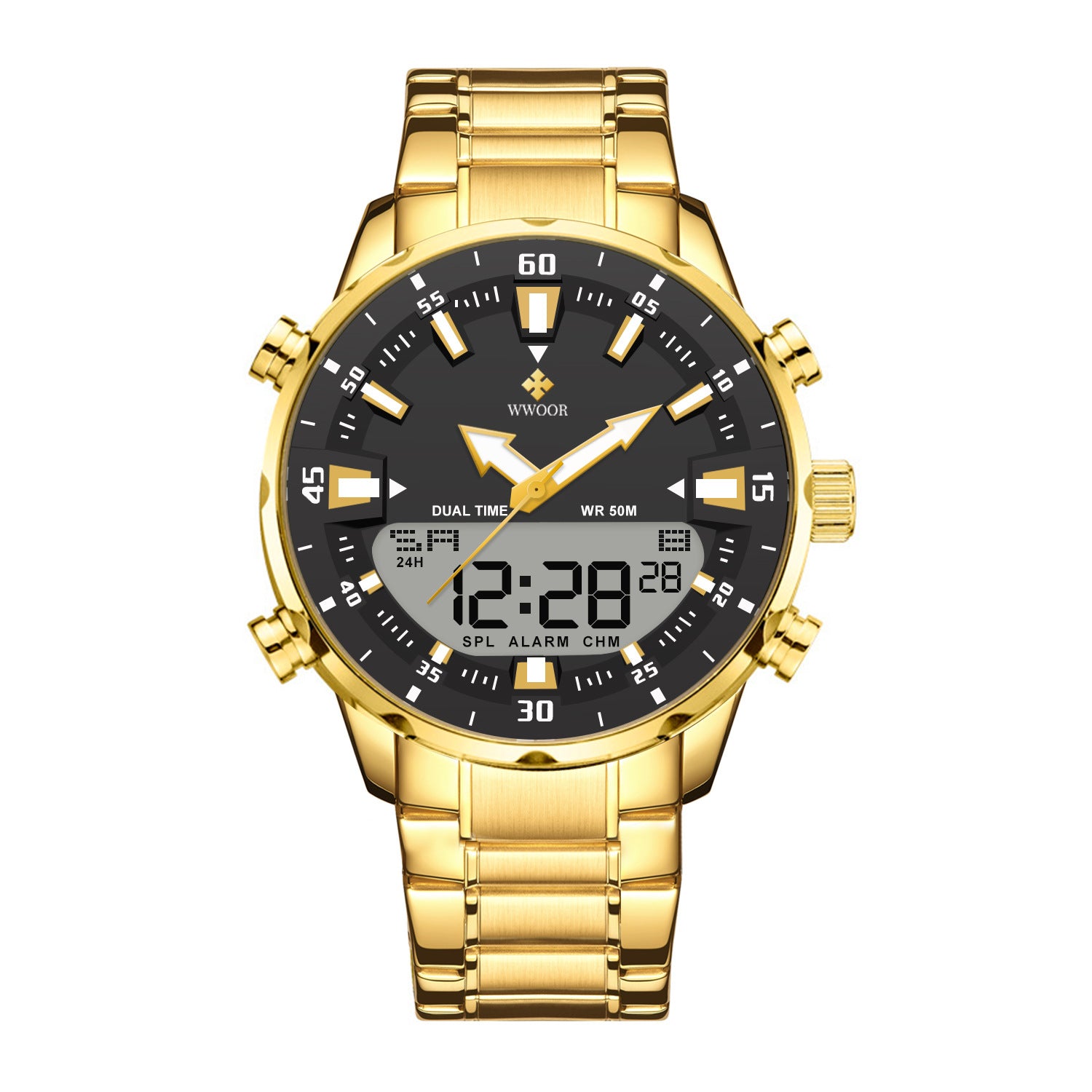 Steel Band Cool And Stylish Luminous Mens Watch