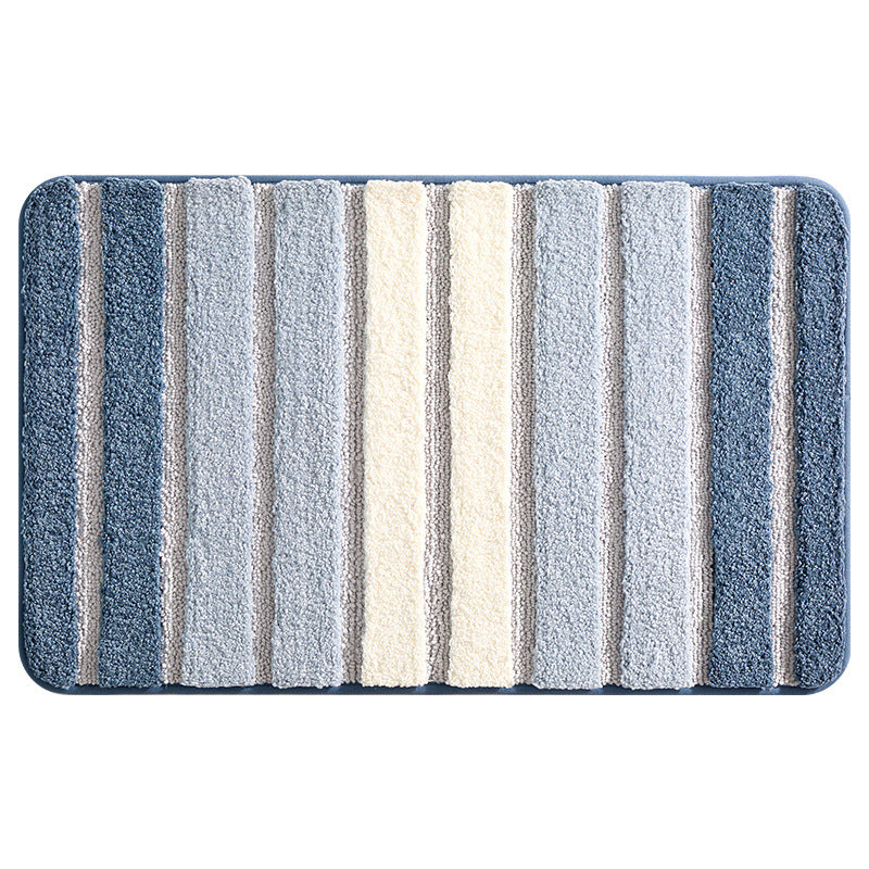 Striped Absorbent Bathroom Floor Mat
