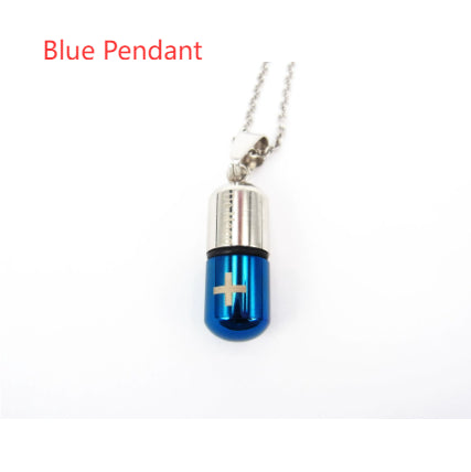 Perfume bottle pendant necklace