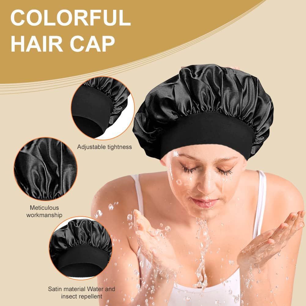 Wide-brimmed, high-elasticity headscarf/beauty cap