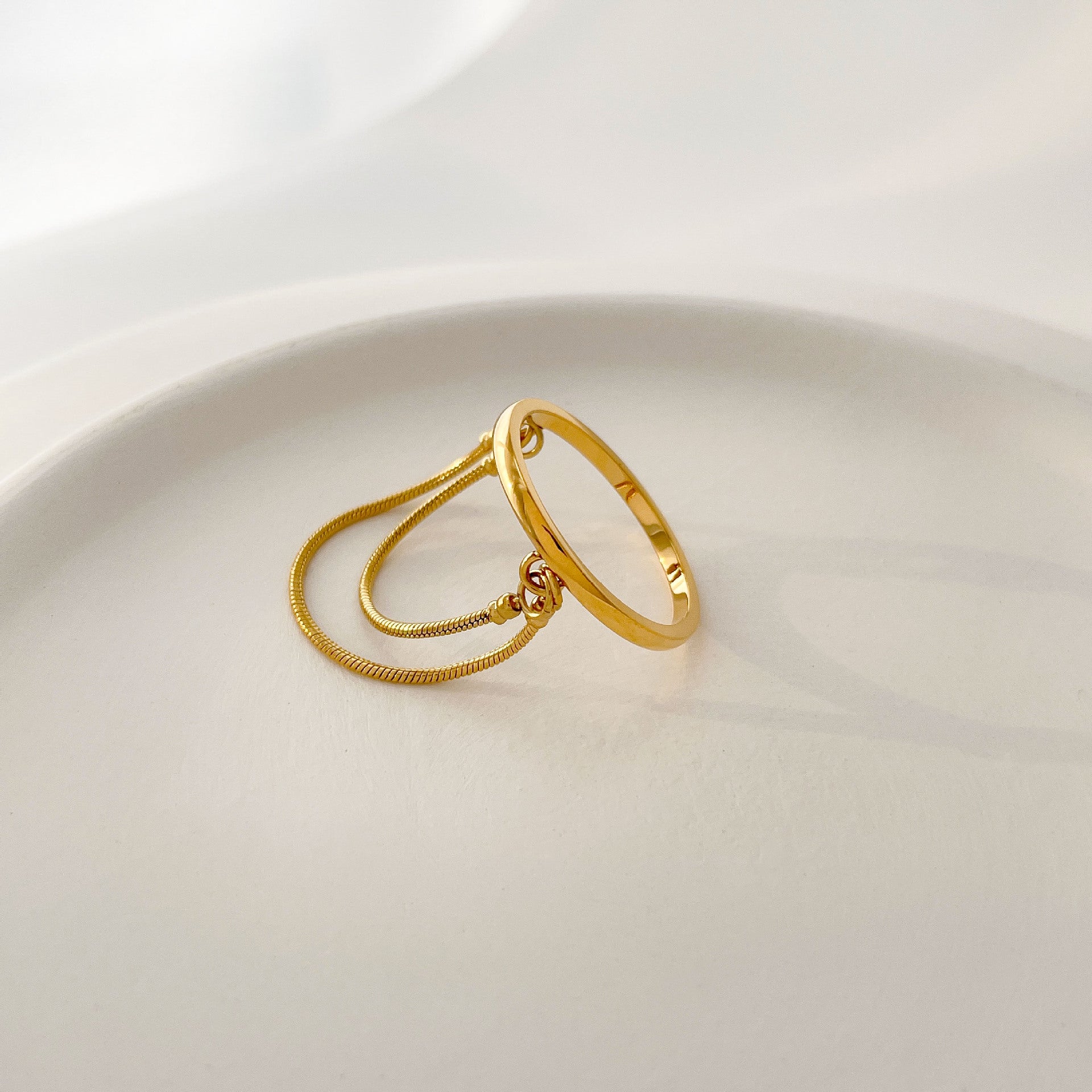 Pearl Round Bead Ring For Women